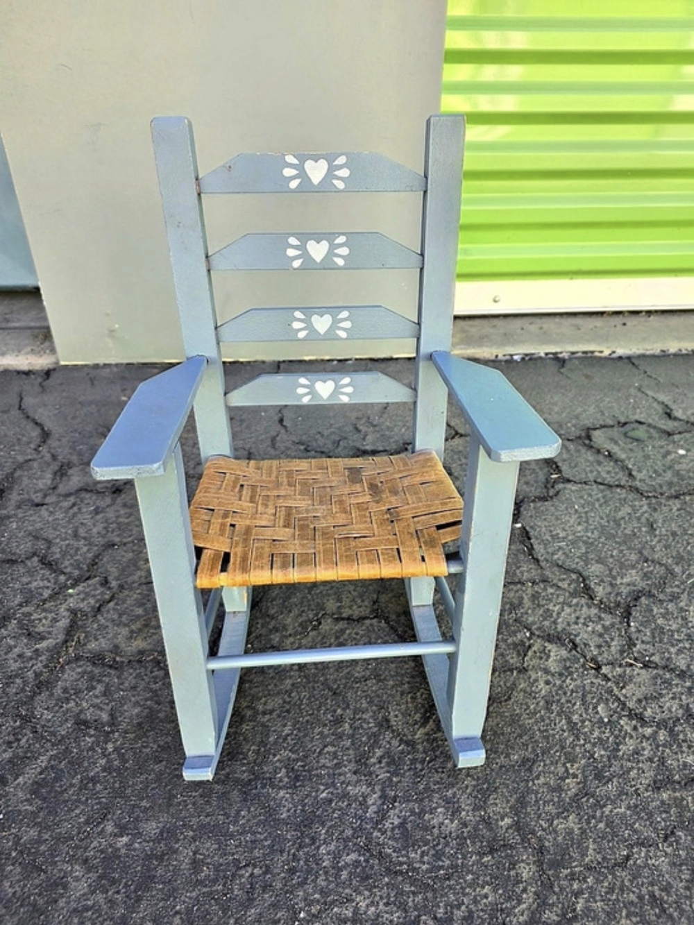 Cottagecore Mini Sized Wooden Rocking Chair Decor